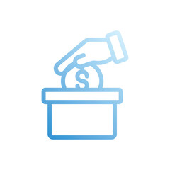 Dollar  icon vector stock illustration