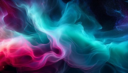 Fototapeta premium 오로라보다 화려한 색상의 플라즈마 구름이 우주를 채운 장면