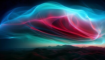 Fototapeta premium 오로라보다 화려한 색상의 플라즈마 구름이 우주를 채운 장면