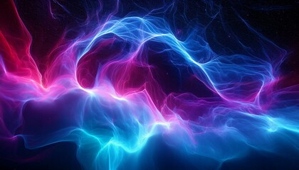 Fototapeta premium 오로라보다 화려한 색상의 플라즈마 구름이 우주를 채운 장면