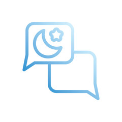 Naklejka premium Message icon vector stock illustration