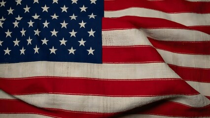 Obraz premium american flag in the wind