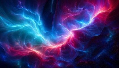 Fototapeta premium 오로라보다 화려한 색상의 플라즈마 구름이 우주를 채운 장면