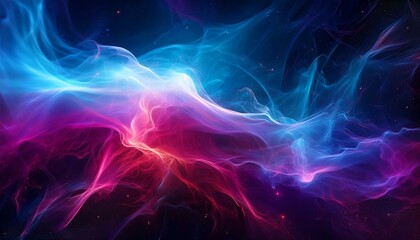 Fototapeta premium 오로라보다 화려한 색상의 플라즈마 구름이 우주를 채운 장면