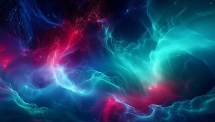 오로라보다 화려한 색상의 플라즈마 구름이 우주를 채운 장면