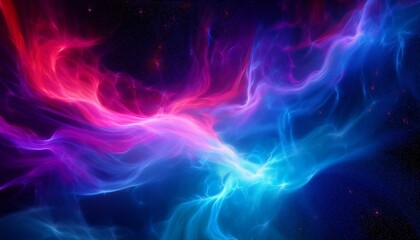 Obraz premium 오로라보다 화려한 색상의 플라즈마 구름이 우주를 채운 장면