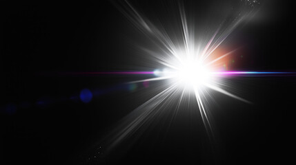 Lense flare overlay on black background. The background can be remove with a blending mode like screen.