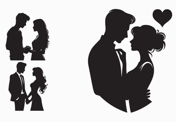 silhouette of a woman with long hair