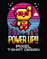 Obraz premium Pixel Vector T Shirt Design