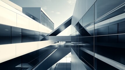 Obraz premium Contemporary architectural office building urban landscape per