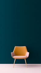 Modern interior design featuring a stylish blend of purple and dark teal colors, creating a sophisticated and elegant ambiance