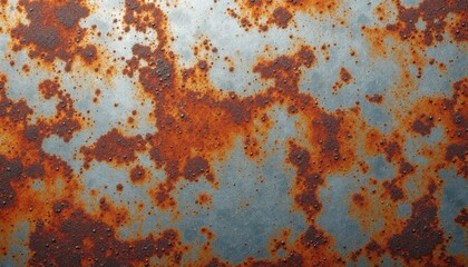 Close-up image of rusty metal surface with orange and brown corrosion patterns