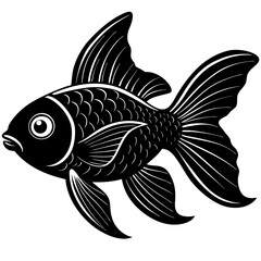 Freshwater Fish Vector Illustrations: Cartoons, Clipart, and Line Art on White Background