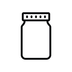 Jar  icon vector stock illustration