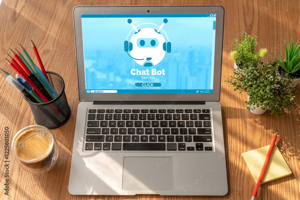 Aufkleber chatbot software application for modish online business that automatically reply to customer questio