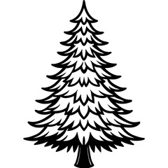 Trees Vector Illustration: Cartoons, Clipart, Line Art on White Background