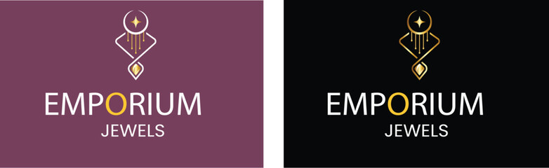 Gradient jewelry logo collection