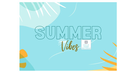 Summer holiday poster. summer flyer vector design