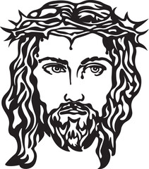 JESUS CHRIST PICTOGRAM vector CMYK ready for print
