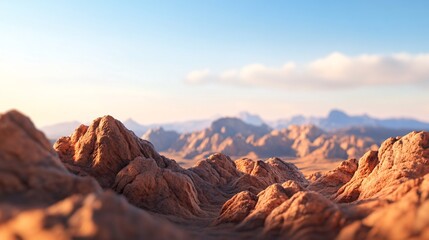 Fototapeta premium Desert Landscape at Sunrise