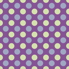 Seamless medium size polka dot vector pattern. Classic abstract illustration background with circles.