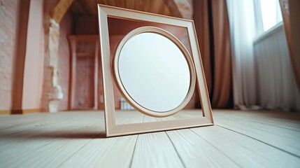 Blank Frame Inviting Cherished Memories and Heartfelt Messages for a Father in a Minimalist Setting