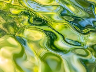 Obraz premium Abstract Green Water Swirl Texture Background