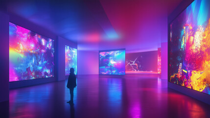 近未来の没入型デジタルアート体験