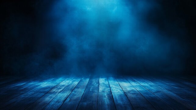 A bold digital abstract background featuring dodger blue lighting effects and a mysterious floor concept for graphic design inspiration