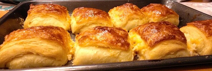 Delightful Chicken and Cheddar Crescent Rolls Baked to Perfection for a Cozy Meal