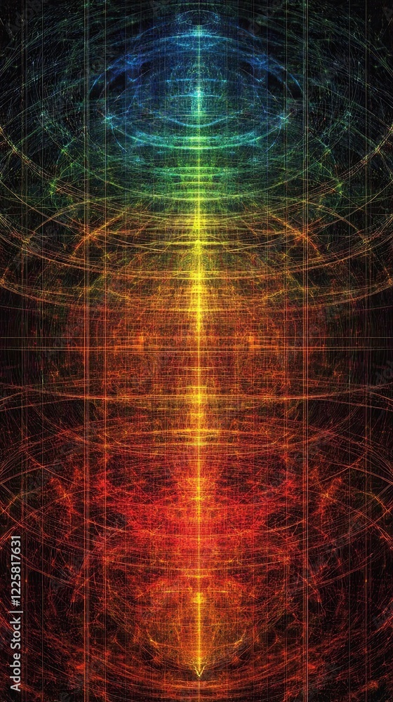 Aufkleber understanding the electromagnetic spectrum and its colorful range of waves