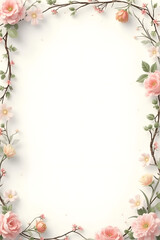 Fototapeta premium frame of roses