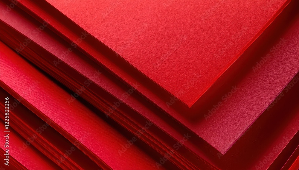 Poster vibrant macro artwork of textured red paper layers closeup exploration of rich colors and rough text