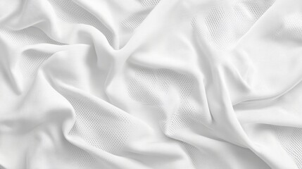 Obraz premium White sports clothing fabric jersey texture