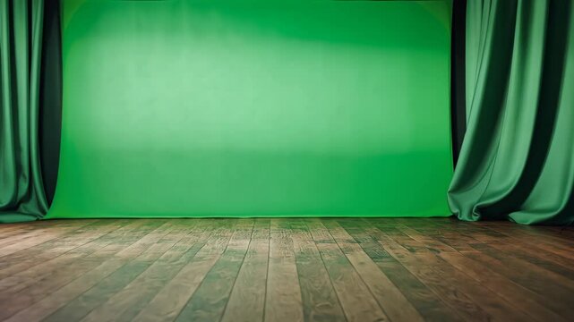 Green Screen Panel on Carnival Carousel, Vibrant Background for Fantasy, Fairground, or Creative Projects, Perfect Blank Canvas for Digital Integration, Seamless Space for Dynamic Designs
