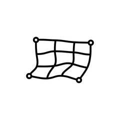 Distort icon outline set sign