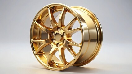 Gold Alloy Car Wheel Rim