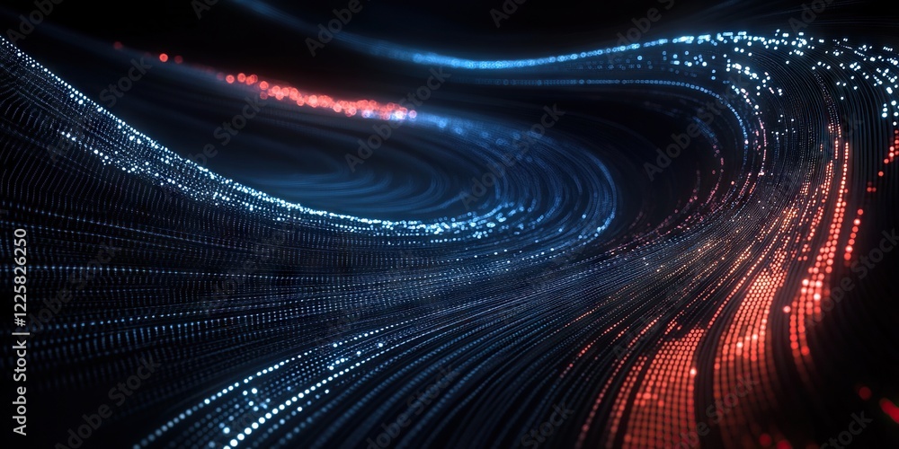Poster digital background perfect for tech processes, neural networks, artificial intelligence, data transf