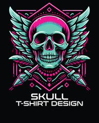 Skull Vector T Shirt Design