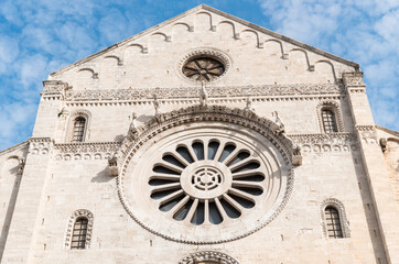 Fototapeta premium Metropolitan Cathedral-Basilica of San Sabino in the historic center of Bari, Puglia.
