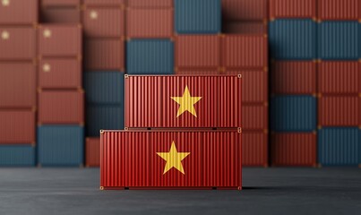 Trade tensions rise between USA and China showcased through shipping containers symbolizing economic rivalry in global markets