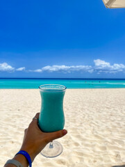 Hawaiian blue matching the sea