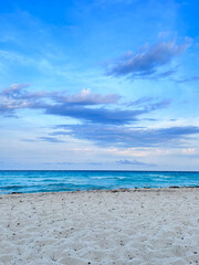 Scenic beach in Cancun, Mexico
