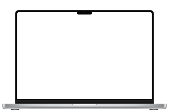 Mockup MacBook Pro M4 16-inch Silver PNG, MacBook Pro Screen Template, MacBook Pro 2024 Display, MacBook Pro PSD, Vector MacBook Mockup, MacBook UI Design, Apple Laptop Mockup, MacBook Frame PNG