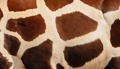 Striking Minimalist Abstract Texture featuring Distinctive Light and Dark Brown Giraffe Spots, evoking a Modern Artistic Expression of Wildlife Patterns.