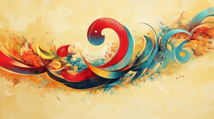 Arabic Typography Eid Mubarak Eid Al-Adha Eid Saeed , Eid Al-Fitr text Calligraphy
