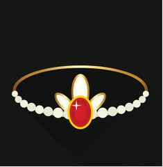 Red and Black jewelry icons