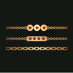 Red and Black jewelry icons