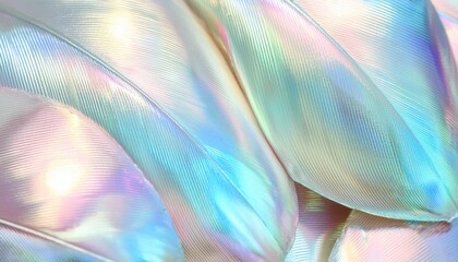 Vibrant Mother of Pearl CloseUp Against an Iridescent Gemstone Background A Mesmerizing Display of Textural Beauty and Rich Colors