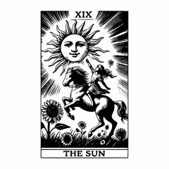 Mystical Representation of The Sun Tarot